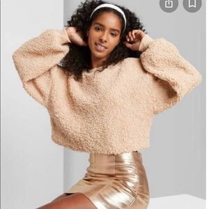 2/$30 Wild Fable Teddy Bear Crew Neck Sweatshirt